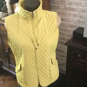 Weekend Max Mara quilted Vest Small chartreuse